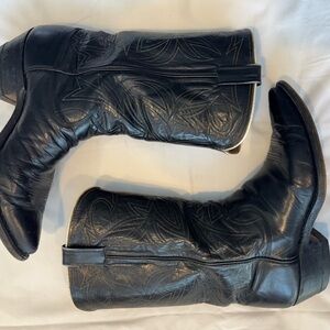Vintage Black Cowboy & Western Men’s Boots
